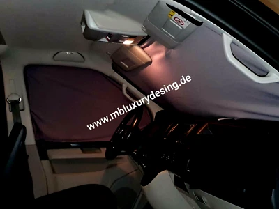 VW T6 Doppellagige Magnetgardinen / Magnet Vorhang *3-teilig* schwarz - Bild 1 von 4