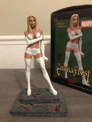 Marvel Premiere Collection Emma Frost Figure Statue Clayburn Moore X-Men - Image 1 of 4