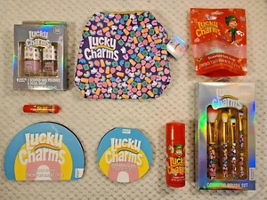 Lucky Charms X Taste HUGE NEW GIFT SET Eyeshadow Bath Bomb Brushes Nail Lip Balm - Picture 1 of 13