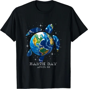 Earth Day 2025 Save Earth Sea Turtle Art Save the Planet T-Shirt S-4XL - Picture 1 of 5