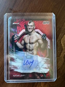 2024 Topps Finest UFC Nathan Levy Auto Red Shimmer FA-NLY - Picture 1 of 2