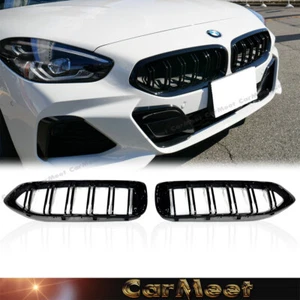 For 19-22 BMW G29 Z4 Roaster Dual Bar Type Front Kidney Grille Gloss Black Color - Bild 1 von 5
