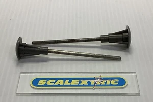 2 Scalextric 1960's A229 GRANDE GRAND BRIDGE FINIALS LAMP POSTS (GREY) FRENCH - Picture 1 of 3