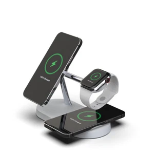 3 in 1 Wireless Charger Charging Station Dock For Apple iphone iWatch Earphone - Picture 1 of 13