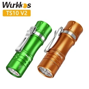 Wurkkos TS10 V2 14500 Powerful Mini EDC Flashlight 1400lm IPX8 Torch Anduril 2.0 - Picture 1 of 14
