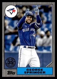 2022 Topps Series 2 George Springer 87TB-13 1987 Black /299 - Picture 1 of 2