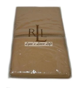 RALPH LAUREN Regent Camel STANDARD KISSENBEZÜGE NEU 600TC Baumwollsatin - Bild 1 von 2