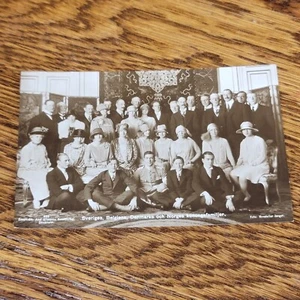 Royal Families Sweden Denmark Belgian Real Photo Postcard - Picture 1 of 2