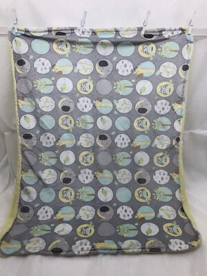 Manta Bebé Garanimals Gris Amarillo Sherpa Animales Búho Jirafa Elefante Unisex Foto 1 de 4