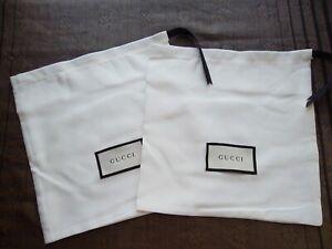 Lot 2 Gucci satin Drawstring bag, Dust Cover, Pouch  9.75" x 9.75"  New!