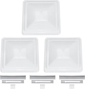 3Pcs 14" RV Roof Vent Cover Compatible with Ventline Previous to 2008 and Elixir - Picture 1 of 9