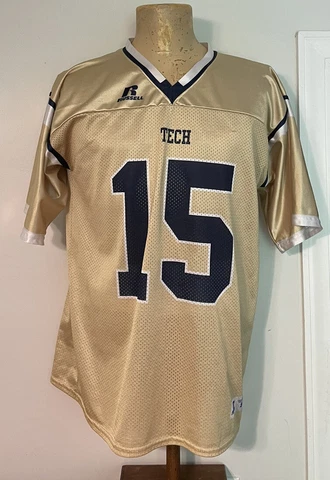 Georgia Tech Russell Athletic #15 Football Jersey Men’s Small Cover