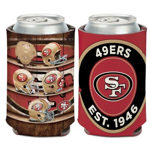 SAN FRANCISCO 49ERS 2 SIDED SOFT FOAM CAN BOTTLE COOZIE COOLER NFL LICENSED Cover