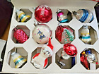 Vintage Christmas Lot Mercury Glass Ornaments 12 With A Shiny Brite Box