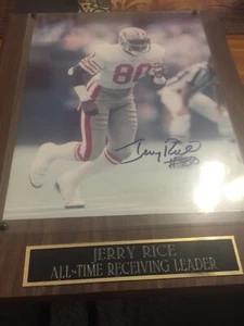 Jerry Rice Autographed 8/10 Photo - Picture 1 of 2