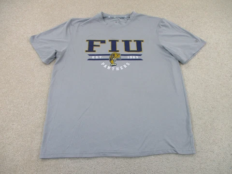 FIU Panthers Shirt Adult Large Gray Blue Football Lightweight Champion Men A45 Cover