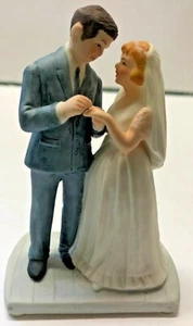 Norman Rockwell 1986 Bride and Groom Porcelain 4" Figurine - Picture 1 of 4