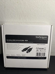 StarTech 5m (15ft) Active USB 3.0 USB-A to USB-B Cable - M/M - Picture 1 of 2
