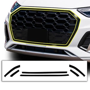 Fits Audi Q5 2021-2023 Front Grille Chrome Delete Decal Blackout Vinyl Trim - Picture 1 of 6