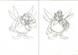 Fairyfolk- 2 Original Production Disney Drawings from the Black Cauldron (1985) - Picture 1 of 3