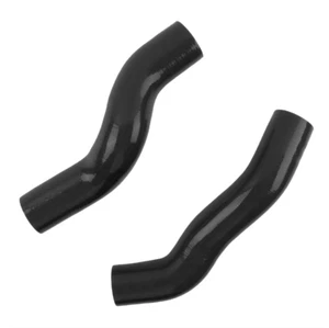 Black For Mazda RX-7 12A 1983-1985 3 Ply 1984 Silicone Reinforced Radiator Hoses - Picture 1 of 12