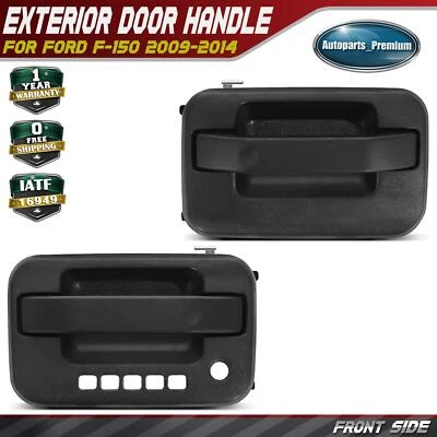 Manija exterior de metal mejorada de 2 piezas para Ford F-150 2009-2014 delantera izquierda y derecha Foto 1 de 4