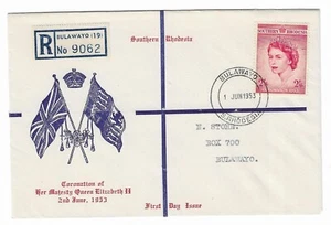Coronación de Rodesia del Sur 1953 FDC - Imagen 1 de 1