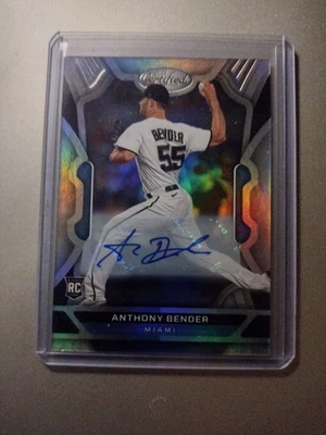 2022 Panini Chronicles Certified Anthony Bender RC Auto Marlins - Image 1 of 2