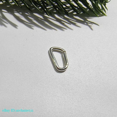 S925 Sterling Silver Gourd Spring Clasp Buckle DIY Necklace Bracelet Accessory - Image 1 of 4