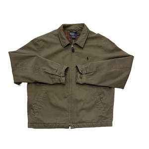 Chaqueta Polo Ralph Lauren Forrada en Franela Verde Oliva Hombre’s Grande - Imagen 1 de 7