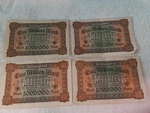 4 x 1 Million Mark 1923 from Germany - Bild 1 von 8