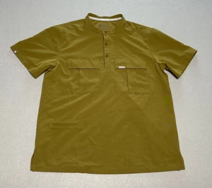 Figs Technical Collection Mens Green Olive Scrub Top Size Medium M23SW1021 - Picture 1 of 7