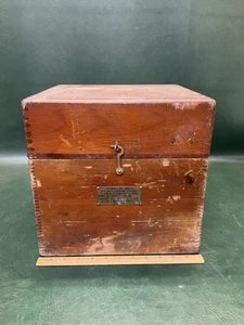 Large WW2 MARK III NAVY ILLUMINATED BATTLE SHIP COMPASS Kelvin  Boston Case Only - Picture 1 of 15