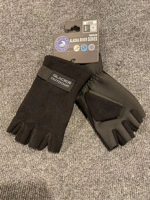Glacier Alaska River Fingerless Gloves Windproof Water Resistant Choice of size - Image 1 of 4