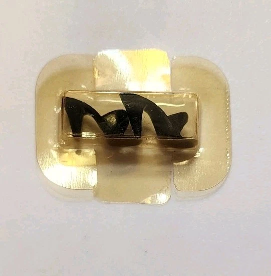 BARBIE HEELS 1959 35TH ANNIVERSARY 1993 BLACK MULES REPRODUCTION DOLL SHOES - Image 1 of 2