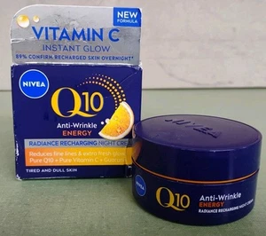 Nivea Q10 Anti-Wrinkle Energy Night Cream 50ml Exp 11/2027 Damaged Box - Picture 1 of 6