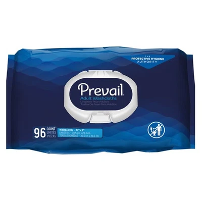 Prevail Adult Wipe or Washcloth 8 x 12" 6 Pack 576 Wipes - Image 1 of 4