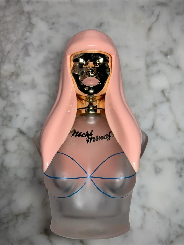 粉色 Friday Nicki Minaj 香水瓶和盒空 3.4 盎司 — 第 1/3 张图片