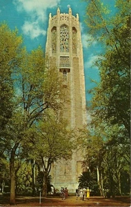 Vintage Postkarte, The Singing Tower, Mountain Sanctuary, Lake Wales Florida gebraucht - Bild 1 von 2