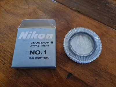 Nikon Camera Close-Up Attachment Lens No. 1 (1.5 Diopter) w/Box - Image 1 of 2