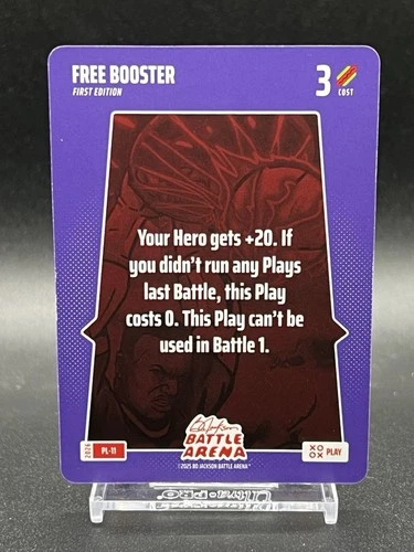 Bo Jackson Battle Arena 2026 Play Free Booster PL-11 SP 1st Edition