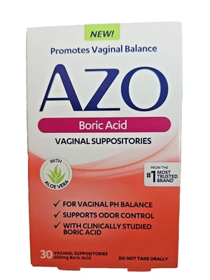 Supositorios vaginales AZO 760308 - 30 unidades - caducidad 06/2026 Foto 1 de 3
