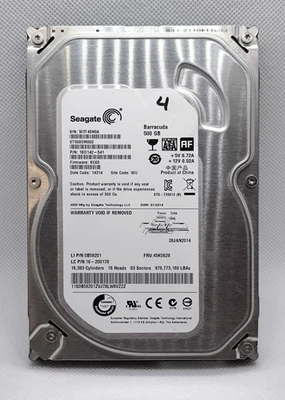 ✨ SEAGATE BARRACUDA 500GB 16MB CACHE / ST500DM002 / DISQUE DUR HDD SATA V4 - Photo 1/4