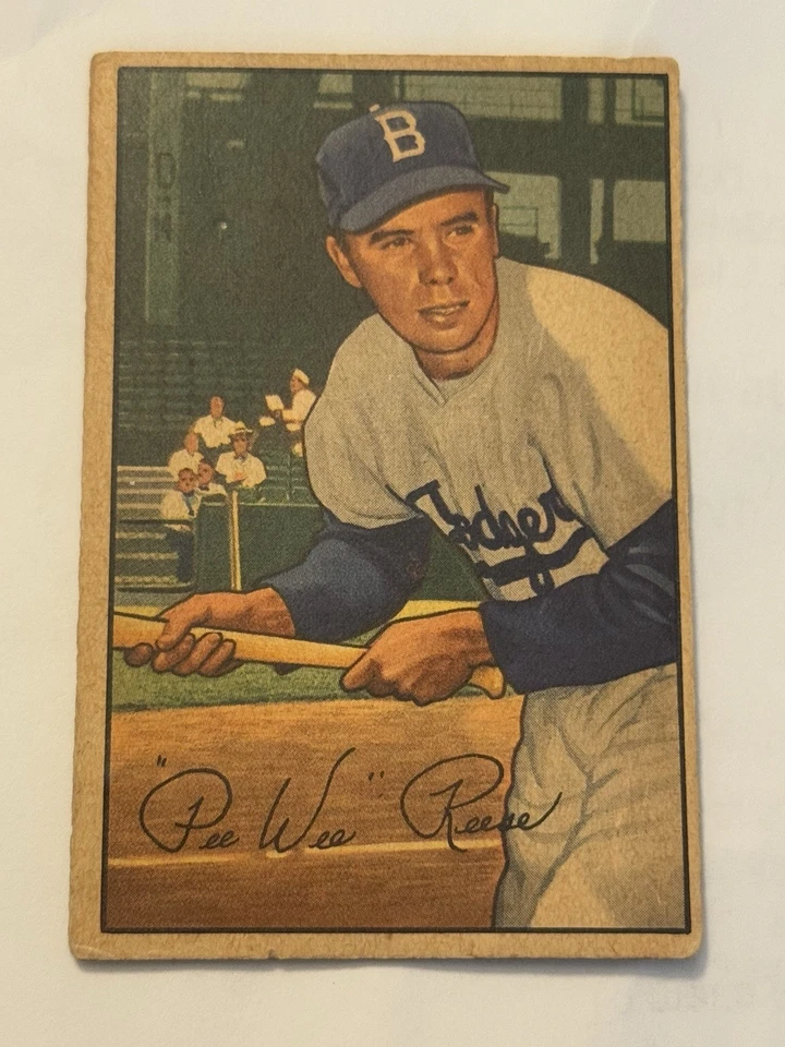 1952 Bowman Baseball No8 Pee Wee Reese VG/EX Brooklyn Dodgers, Зал славы - Изображение 1 из 2