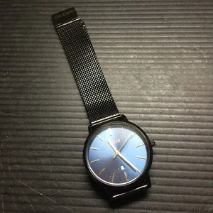 Olevs uomo nero n. 5869LB-H Orologio al Quarzo con Quadrante Data 3ATM Impermeabile - Foto 1 di 6