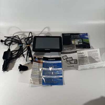 Garmin Nuvi 50LM GPS Navigator System Bundle, 5" Touchscreen + Charger, Works - Image 1 of 4