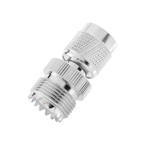 Wtyczka TNC na złącze adaptera PL259 UHF żeńskie, srebrne H3F94891 - Zdjęcie 1 z 7