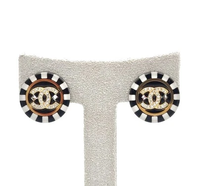 CHANEL Kristall CC-Logo Ohrringe 7608111318 135602110 - Bild 1 von 4