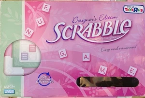 Scrabble Designer’s Edition Pink Rotating Board Game 2008 Toys R Us Hasbro - Picture 1 of 19