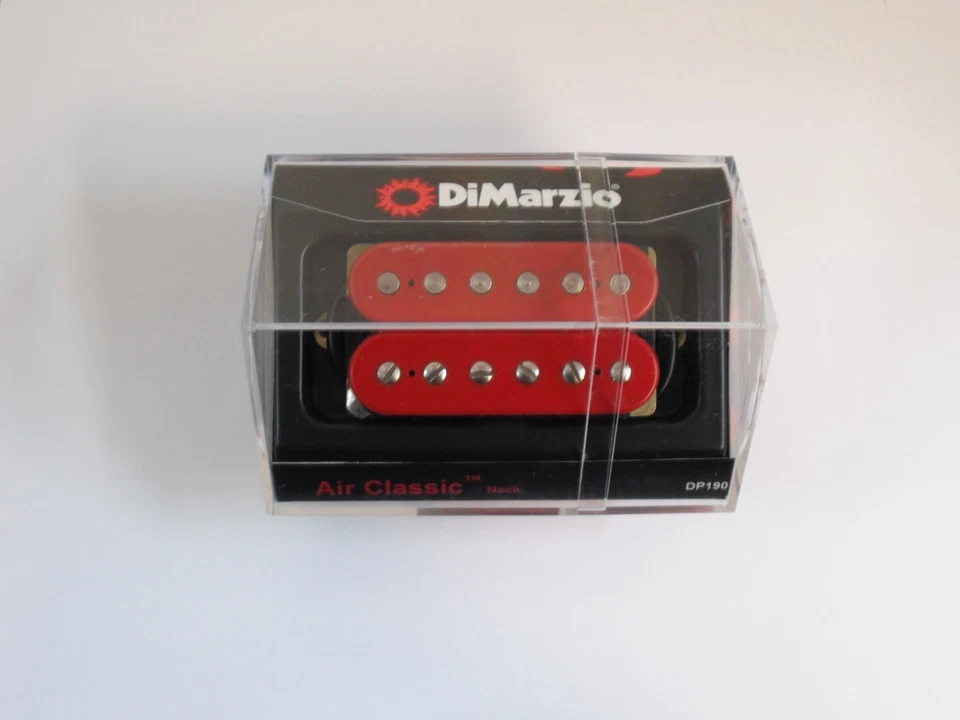DiMarzio Regular Spaced Air Classic Neck Red W/Chrome Poles DP 190 - Image 1 of 1
